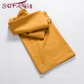 High Quality Hotel Bedding Linen Supplier 100% Cotton60s Plain orange yellow Bed Sheets Set